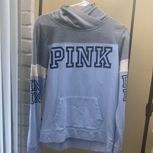 Blue and gray pullover